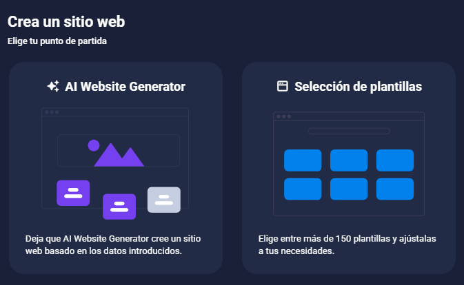 Generador de web con inteligencia artificial